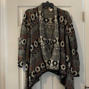 Black white and rainbow sweater